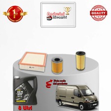 KIT TAGLIANDO 3 FILTRI E OLIO RENAULT MASTER II 2.5 DCI 74KW 101CV DAL 2006 ->