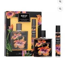 NEST NEW YORK Sunkissed Hibiscus EAU DE PARFUM DUO Set 1.7 SPRAY & TRAVEL 0.27oz