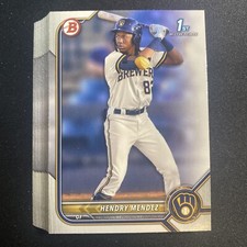 2022 Bowman Hendry Mendez 1st Bowman Lot Paper Lot Of 25