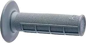 Рукоятки для руля Renthal G086 MX — мягкие, наполовину вафельные, светло-серые, поворотный дроссель - Изображение 3 из 4