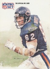 Mark Bortz 1991 Pro Set  #384 Chicago Bears Football Card