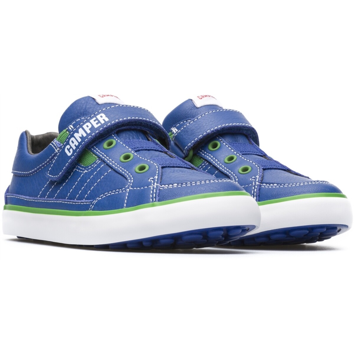 camper blue shoes