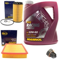 MotoröL Filter Set 10W60 4 Liter + ÖLablassschraube FüR Audi 100 Avant Vw Polo