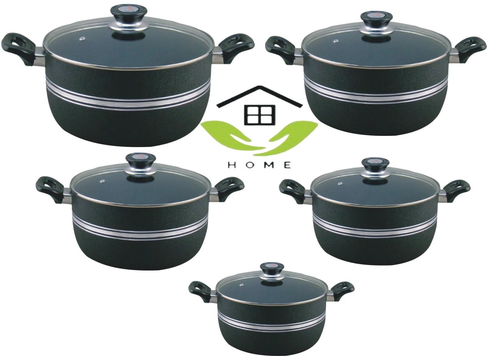 Wok With Handle Klassic Non Stick Cooking Pot With Vented Glass Lid