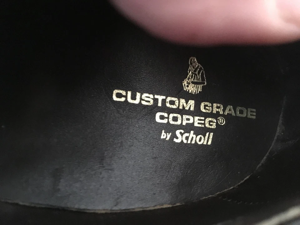 BLACK DR SCHOLL COPED LACE UP OXFORD POWER SHOES 10.5 A  - Image 3 of 4