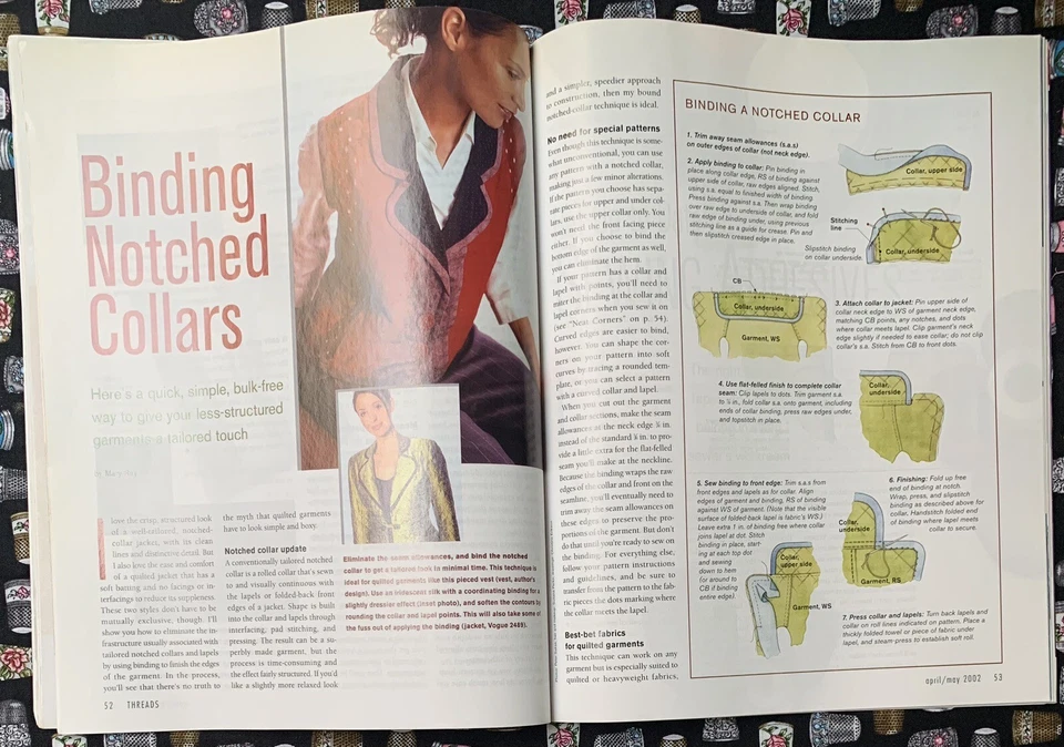 Taunton's Threads Magazine “Celebrating Sewing 100th Issue” May 2002. - Image 4 of 4