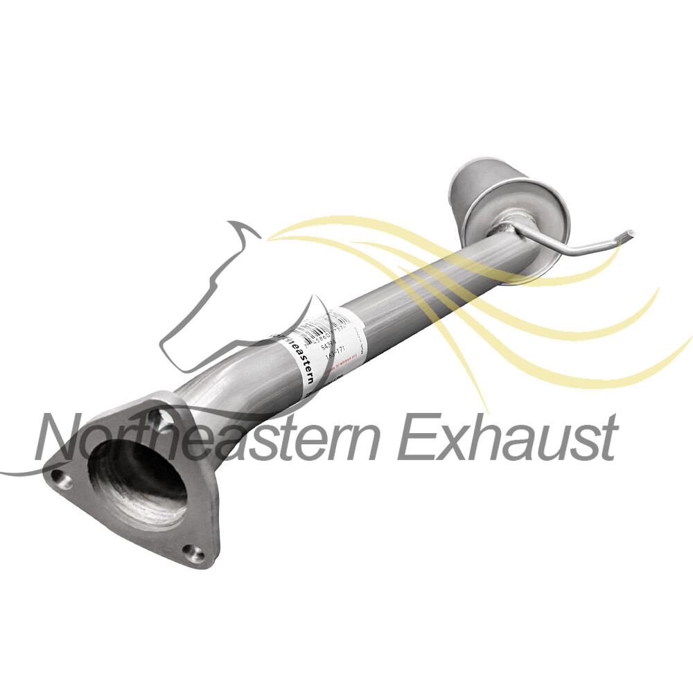 N Stainless Steel Exhaust Resonator Pipe Fit: 2002-2004 Honda