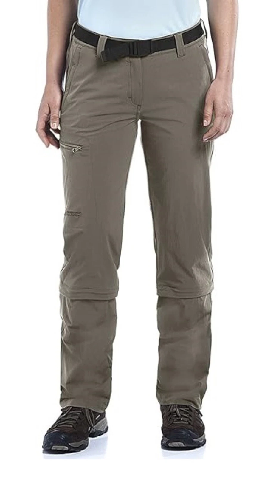 Maier Sports Pants "Arolla" Outdoor Trekking Fitted Dunk Beige Women