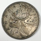 1946 Canada 25 Cents - George VI - Very Fine (VF) KM#35 - 80% Silver - 5854-AH