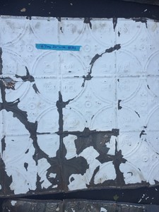 Antique Vintage Tin Ceiling Salvage Art Reclaimed Art Deco Tiles