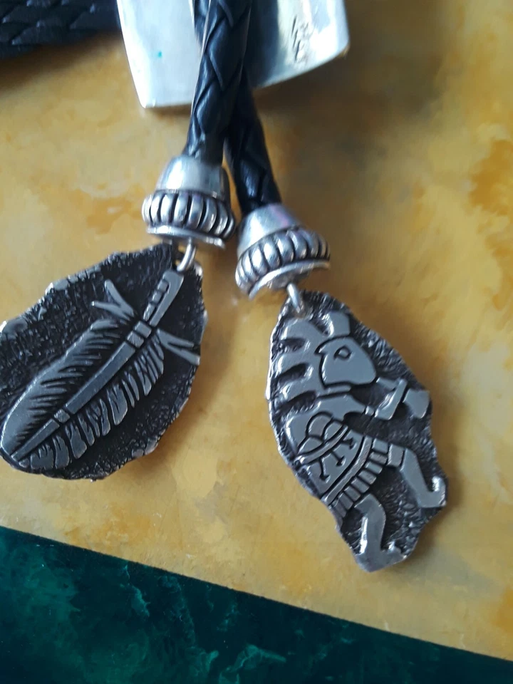 Corbata BOLO de plata esterlina rara pieza impresionante firmada Epperson  Foto 2 de 4