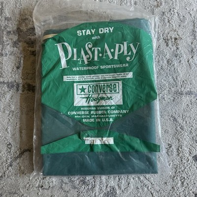 Vintage Hodgman x Converse Plast-A-Ply Rubber Waterproof Sea Bag Duffle Green