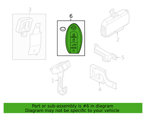 NEW OEM Nissan Smart Key Keyless Entry Remote Fob 285E3-5AA5C Genuine