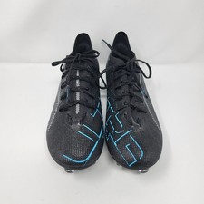 New Mens Puma Ultra 5 Ultimate FG Soccer Cleats 107683-02 Black / Silver Sz 7.5