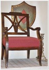 Louis seize Fauteuil armchair Armlehnsessel Mecklenburg 1810 Franzosentid