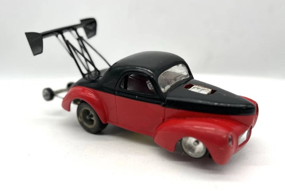 Coche de arrastre/coche tragamonedas vintage hecho a mano, Willis Coupe Gasser 1941 *Envío rápido Foto 3 de 4