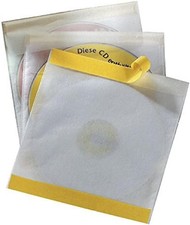 Durable CD Fix Self-Adhesive Pocket - Transparent (Pack of 10)