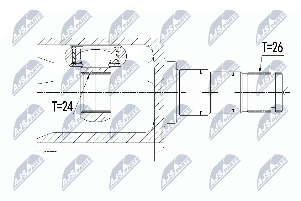 N.T.Y. NPW-VV-093.NTY Joint Kit, drive shaft for VOLVO
