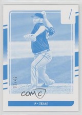 2016 Panini Donruss Test Proof Cyan 31/49 Colby Lewis #98 1s8