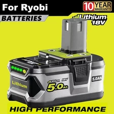 NEW FOR RYOBI P108 One 18V 5.0 Ah Lithium-Ion HIGH PERFORMANCE Battery PBP004