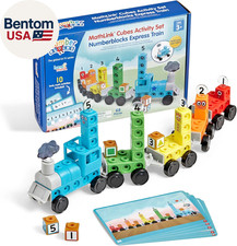 Numberblocks Express Train Mathlink Cubes Activity Set, Preschool Learning Activ