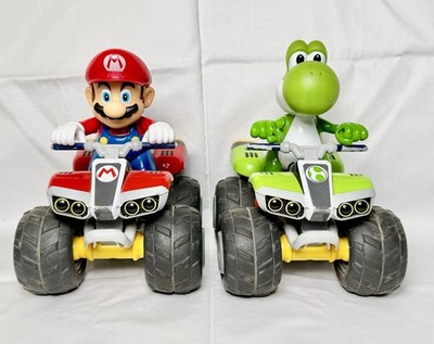 Lot 2 Carrera RC Mario Kart Mario & Yoshi Quad ATVs Nintendo Untested No Remote