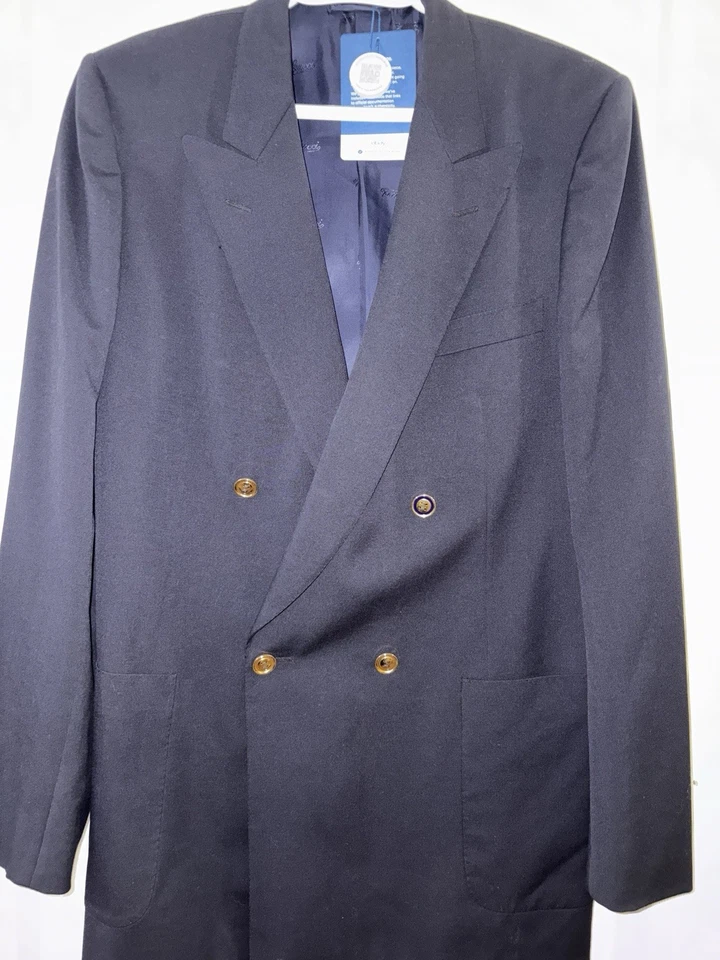 $1995 Brand New Authentic Gucci Wool Jacket Blazer Navy - Image 2 of 4