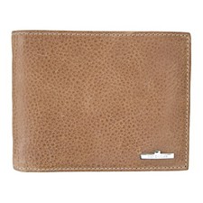 Mens Tavecchi Newave Collection Luxury Italian Tan Leather Bifold Wallet