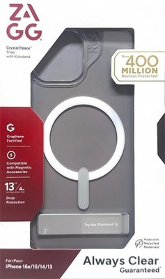 Zagg Crystal Palace Snap Case Kickstand and Magsafe - iPhone 16e/15/14/13