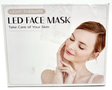 Brand New Unisex Skin Care Light Therapy LED Face Mask w/ Remote - White