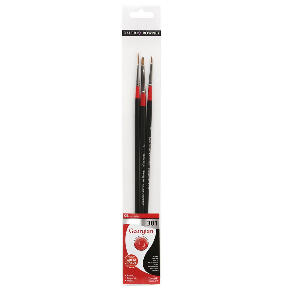 Daler-Rowney : Georgian Oil Brush : Wallet Set : 301
