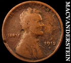1912-S Lincoln Wheat Cent - Scarce  Semi-key  Better Date  No Reserve  #K48