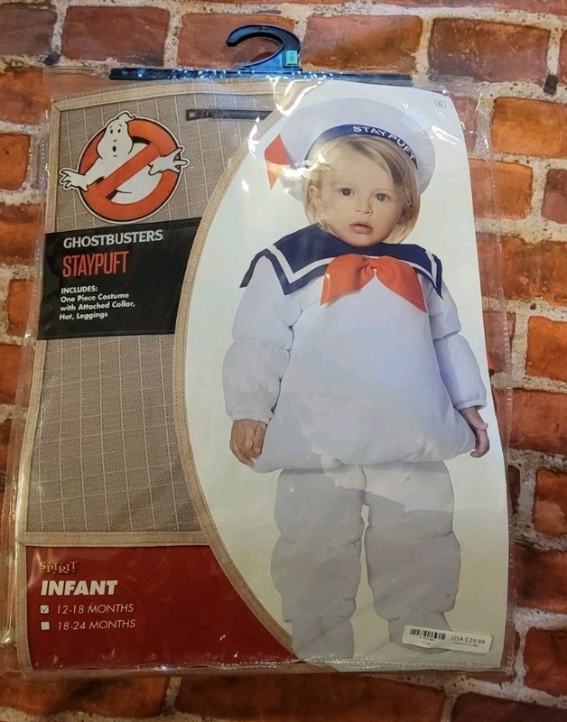 New Ghostbusters Stay Puft Infant Costume - Size 12-18 Months