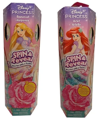 Disney Princess Spin Reveal Rapunzel, Arielle Puppe 11 Überraschungen, Auswahl - Bild 1 von 4