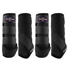 Harrison Howard Horse Sport Medicine Front Shock-Absorbing Boots Piano Black