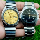 Lot Of 2 Vintage Seiko 5 Automatic 21 Jewels Men Watches Day Date Japan Made