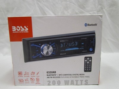 BOSS Audio Systems 632UAB Car Stereo - Single Din, Bluetooth, No CD DVD Black 