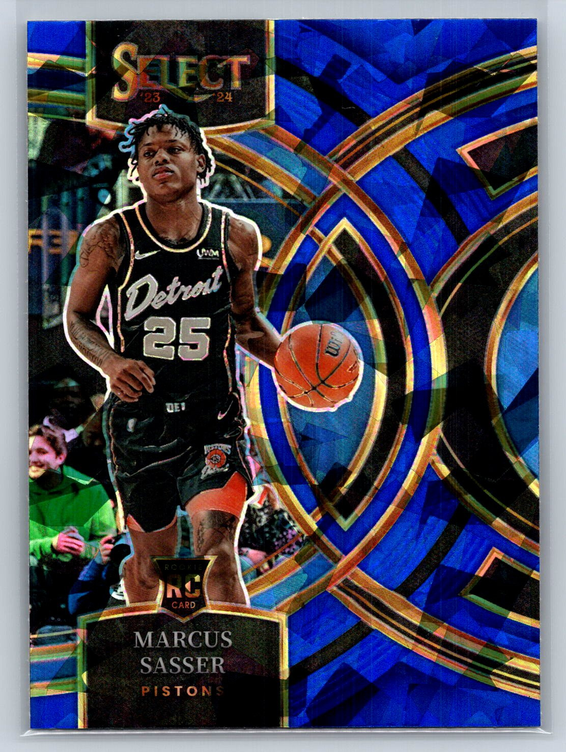 2023-24 Panini Select Marcus Sasser #114 Blue Ice