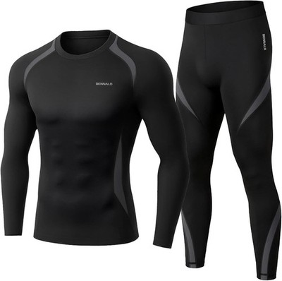 Herren Thermounterwäsche Set für Winteraktivitäten - Funktionswäsche für Männer
