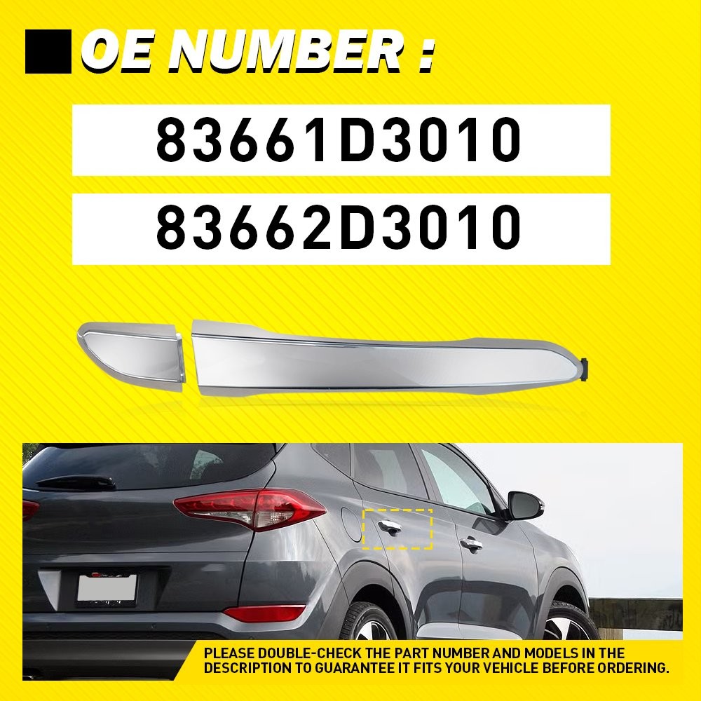 For 2016-21 Hyundai Tucson OE Style Rear Passenger Outer Exterior Door Handle EE thumbnail 9
