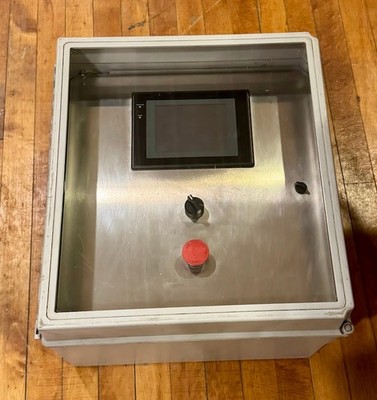 Hoffman A-181610CHQRFGW Control Panel w/ Omron C200H PLC, NT30C HMI, CPM1A, I/O