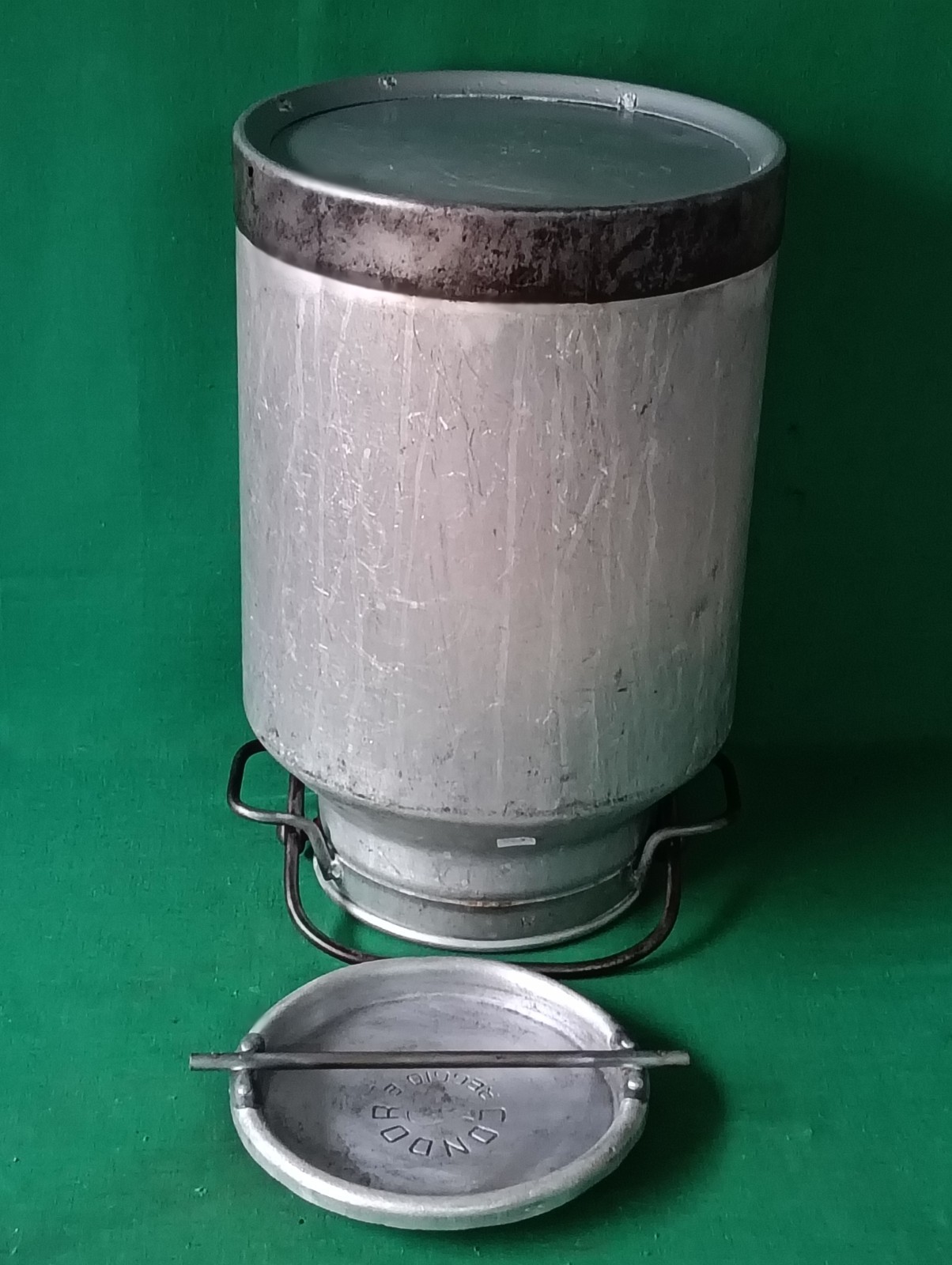 VINTAGE ALUMINIUM CONDOR REGGIO EMILIA 25 LT MILK CONTAINER CAN. DF93