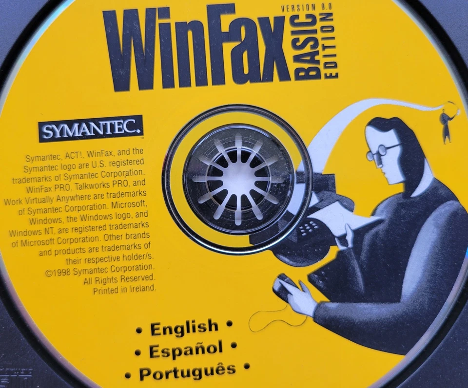 Vintage CD - WinFax Basic Edition by Symantec, Ver 9.0 - Image 2 of 2