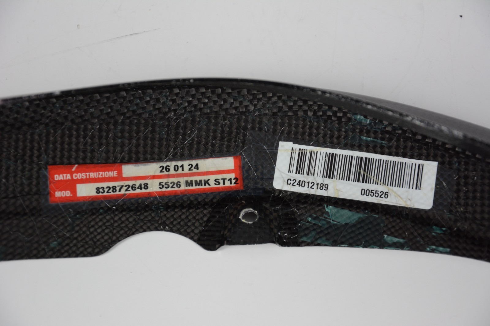2020-2025 Ferrari SF90 Carbon Fiber Front Bumper Splitter Lip RH Right Side OEM