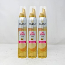 3 Pack - Pantene Curl Defining Mousse, Pro-Vitamin B5 Antioxidants, 6.6oz