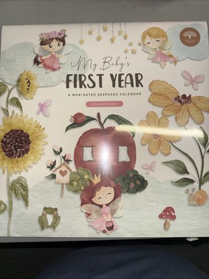 My Baby s FIRST YEAR non dated Keepsake calendar with Stickers - New & Sealed