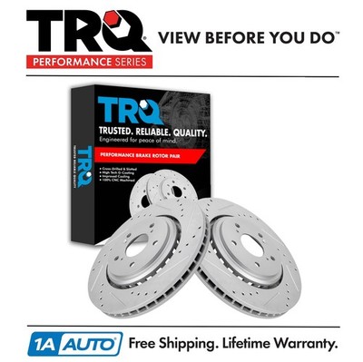 TRQ Front Brake Rotors Set For 2014-2016 Acura MDX 2015-2020 TLX