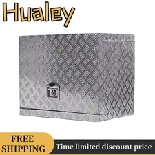 24"x15"x19" Aluminum Generator Tool Box Pickup Trailer Storage W/T-Handle Latch