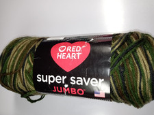 Red Heart Super Saver Jumbo Yarn-Camouflage-482Yards-100 Acrylic