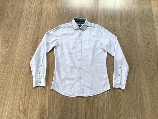 Men Cinque Shirt White Cotton S
